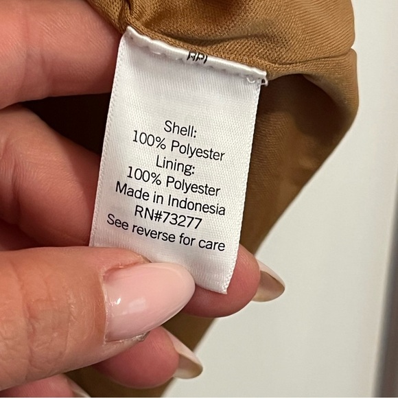 #128 NINE WEST SURPLICE SHIRT WRAP DRESS LARGE - Picture 8 of 8